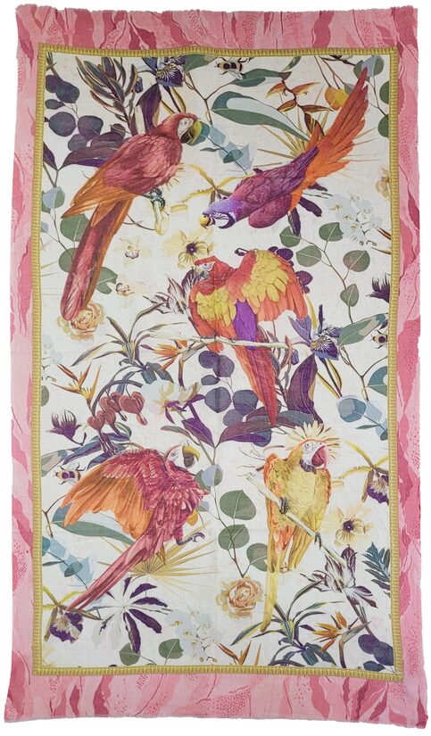 Šalle "Papagaiļi" 70 x 180 cm