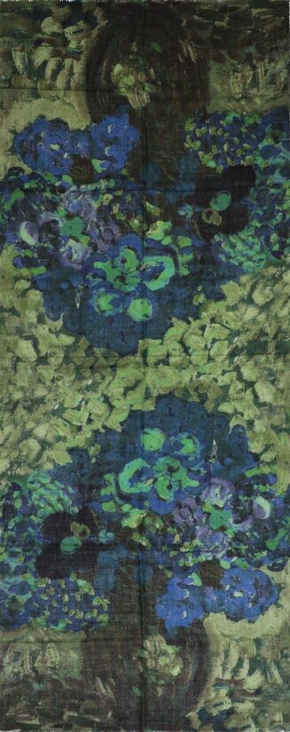 100% merino vilnas šalle ''Ziedi"/70x180cm