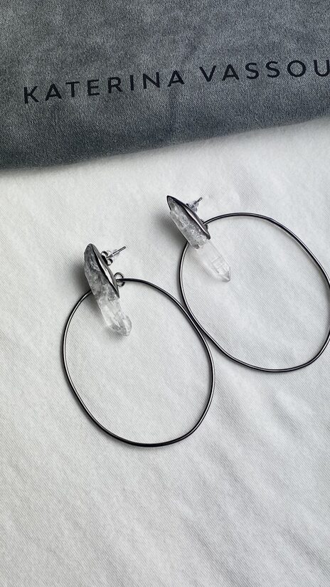 Kalnu kristālu auskari 