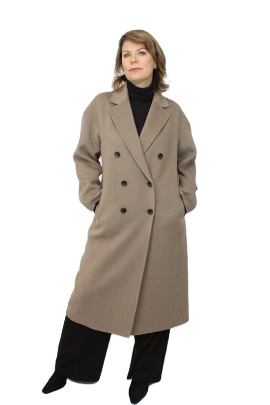 100% vilnas mētelis | kapučino