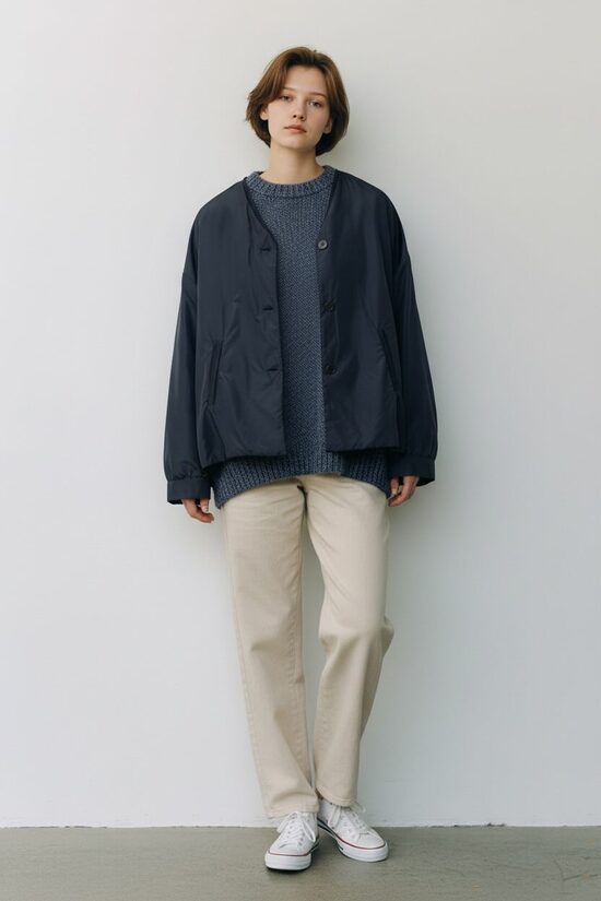 Abpūsēja bomber tipa virsjaka | zila