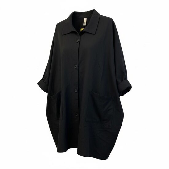 Oversize virsjaka melna