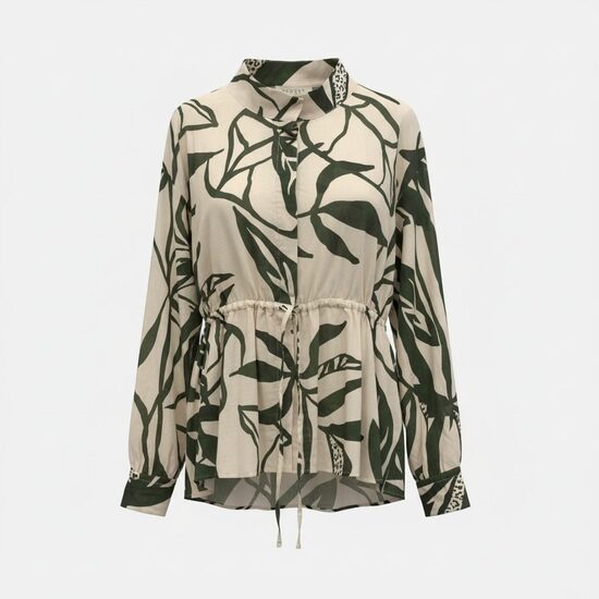 Blūze ar lapu rakstu 