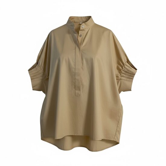 Kokvilnas blūze  bēša